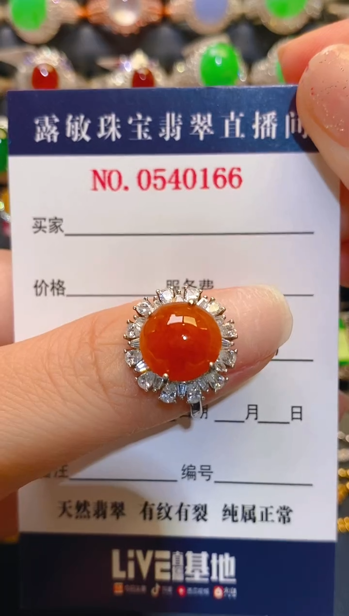 银S925镶嵌翡翠耳饰天然