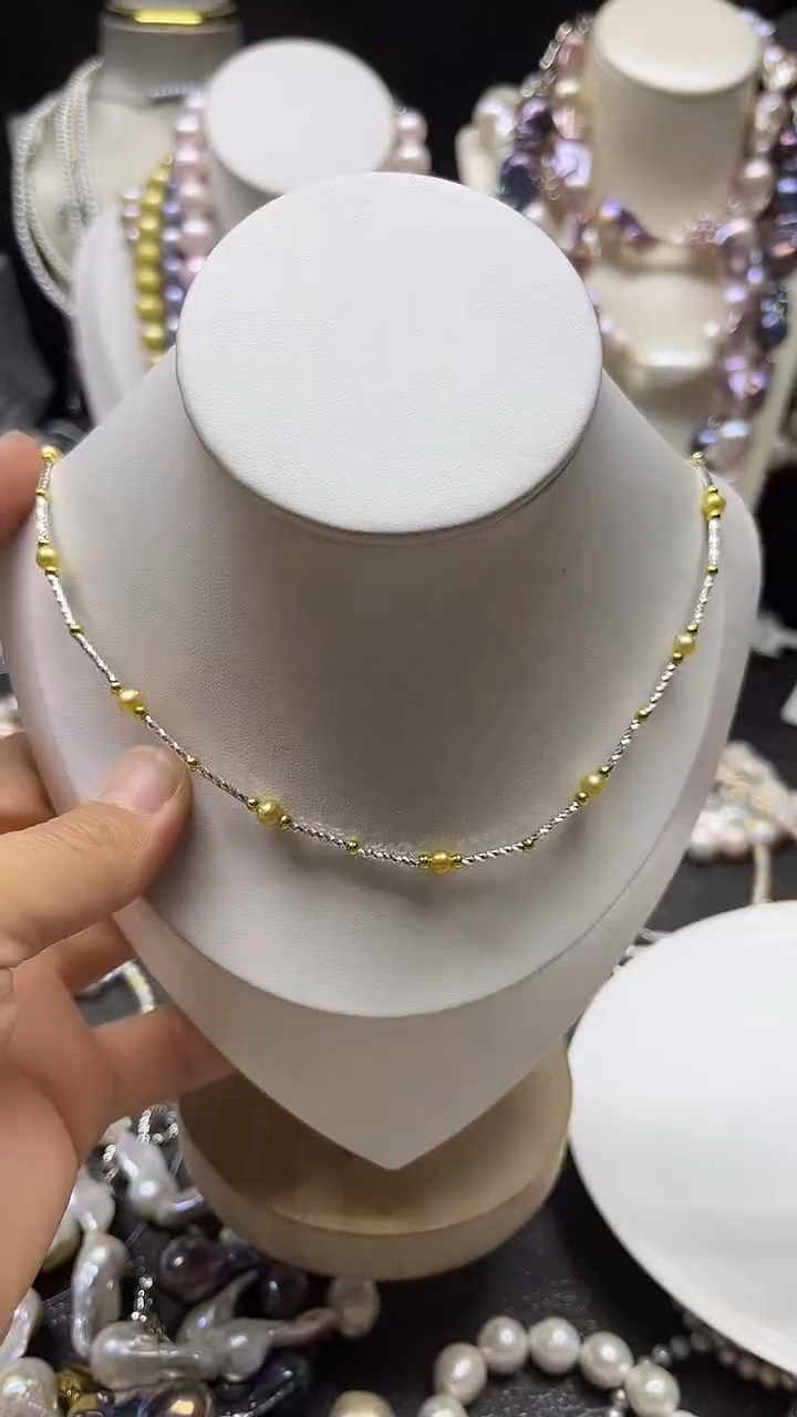 颈饰未镶嵌淡水珍珠多人