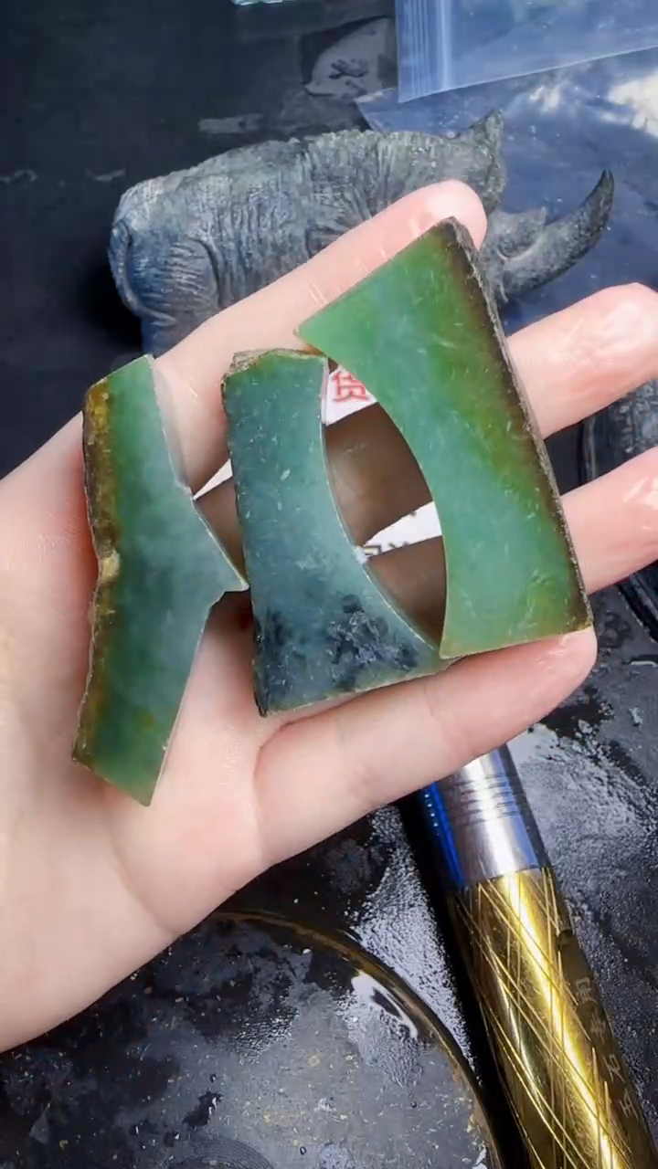 未镶嵌挂件翡翠瑶**啦天然翡翠082