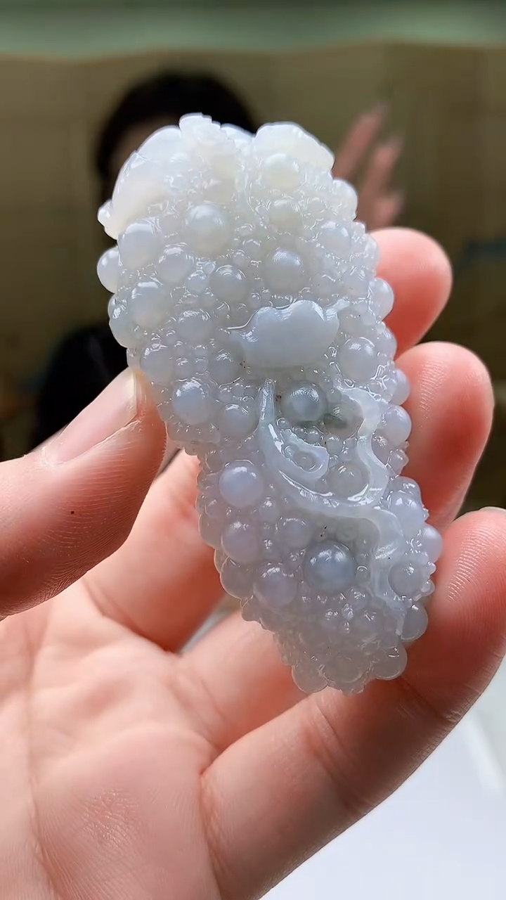 【闪购商品】定制翡翠未镶嵌4829bb-毛货挂件20