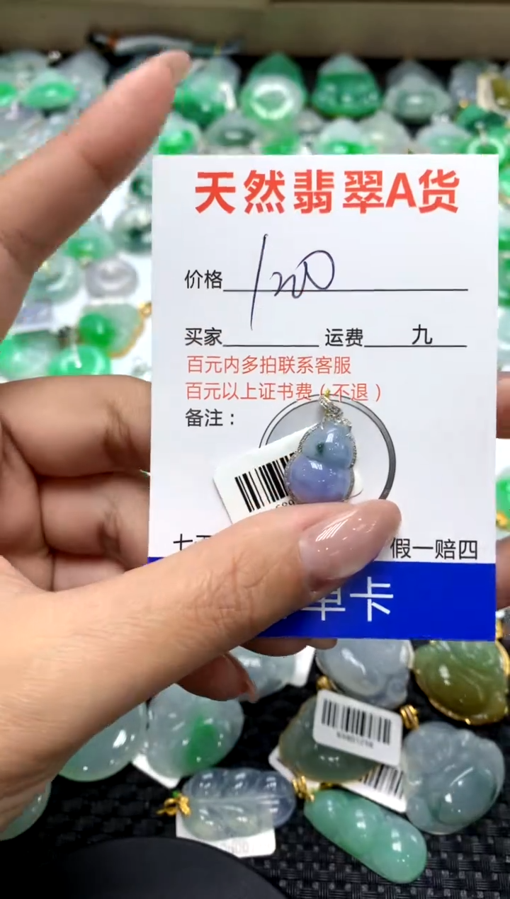 【闪购商品】翡翠颈饰18K金镶嵌111111111