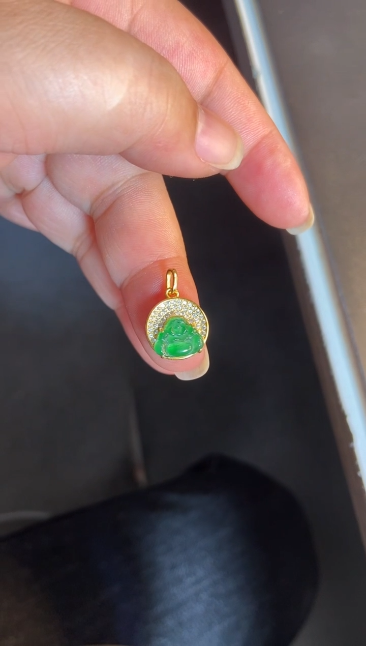 吊坠(不含链)银S925镶嵌翡翠1