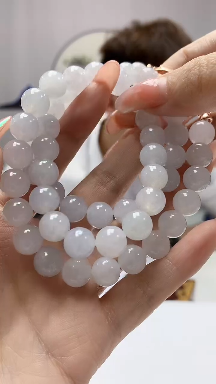 【闪购商品】定制翡翠未镶嵌4868DD-毛货珠链234