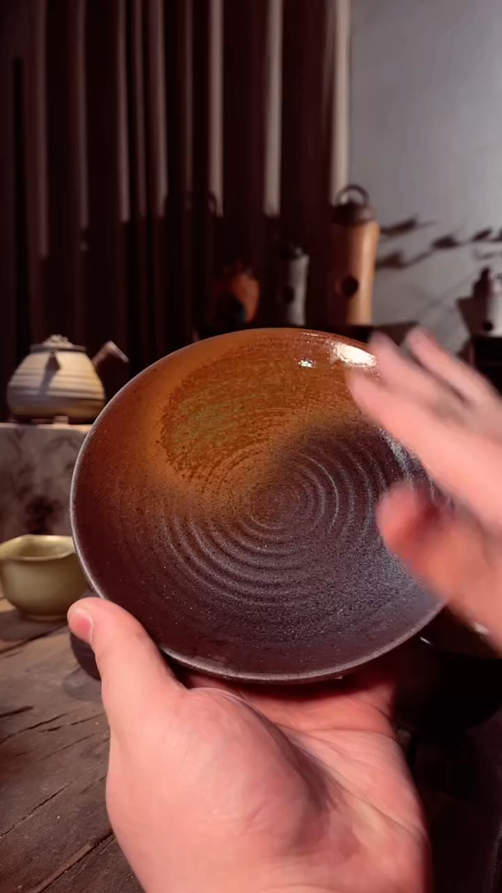 【闪购商品】壶潮州窑变壶承直径16.5CM