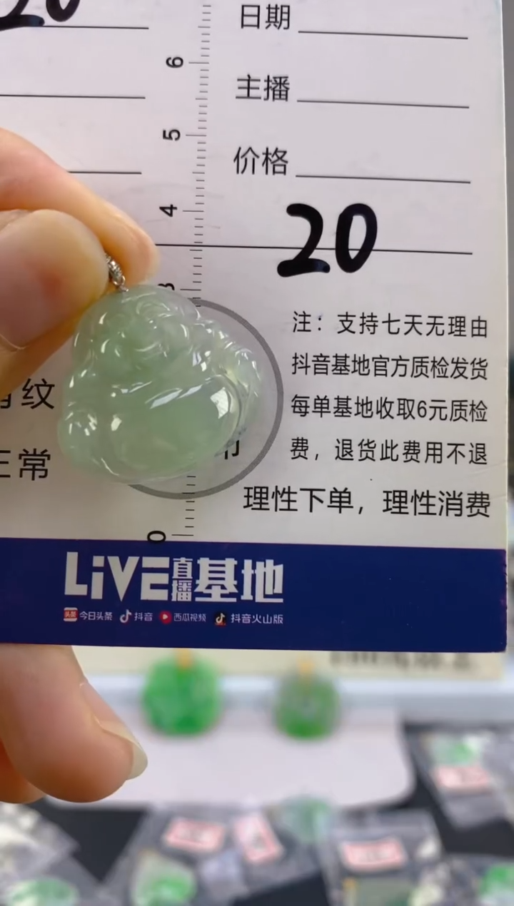 【闪购商品】翡翠颈饰18K金镶嵌天然A货翡翠