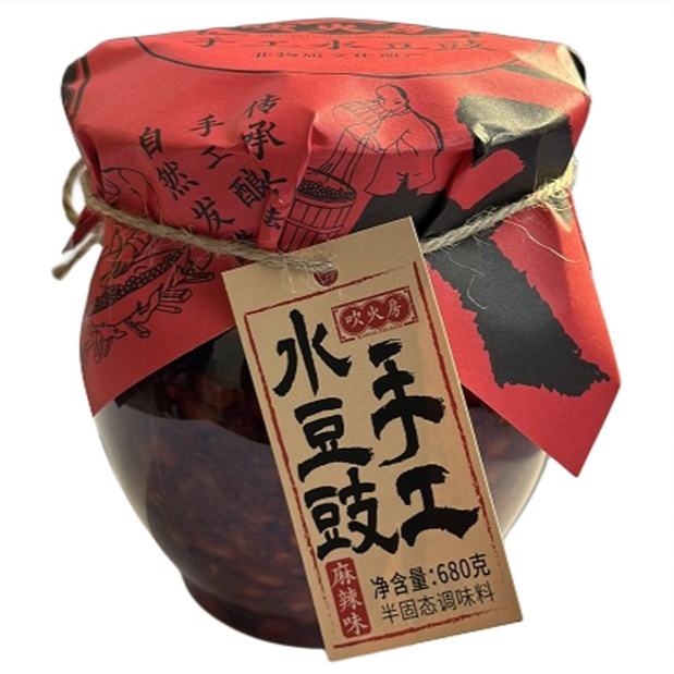 吹火房手工水豆豉眉山特产下饭炒菜酱680g