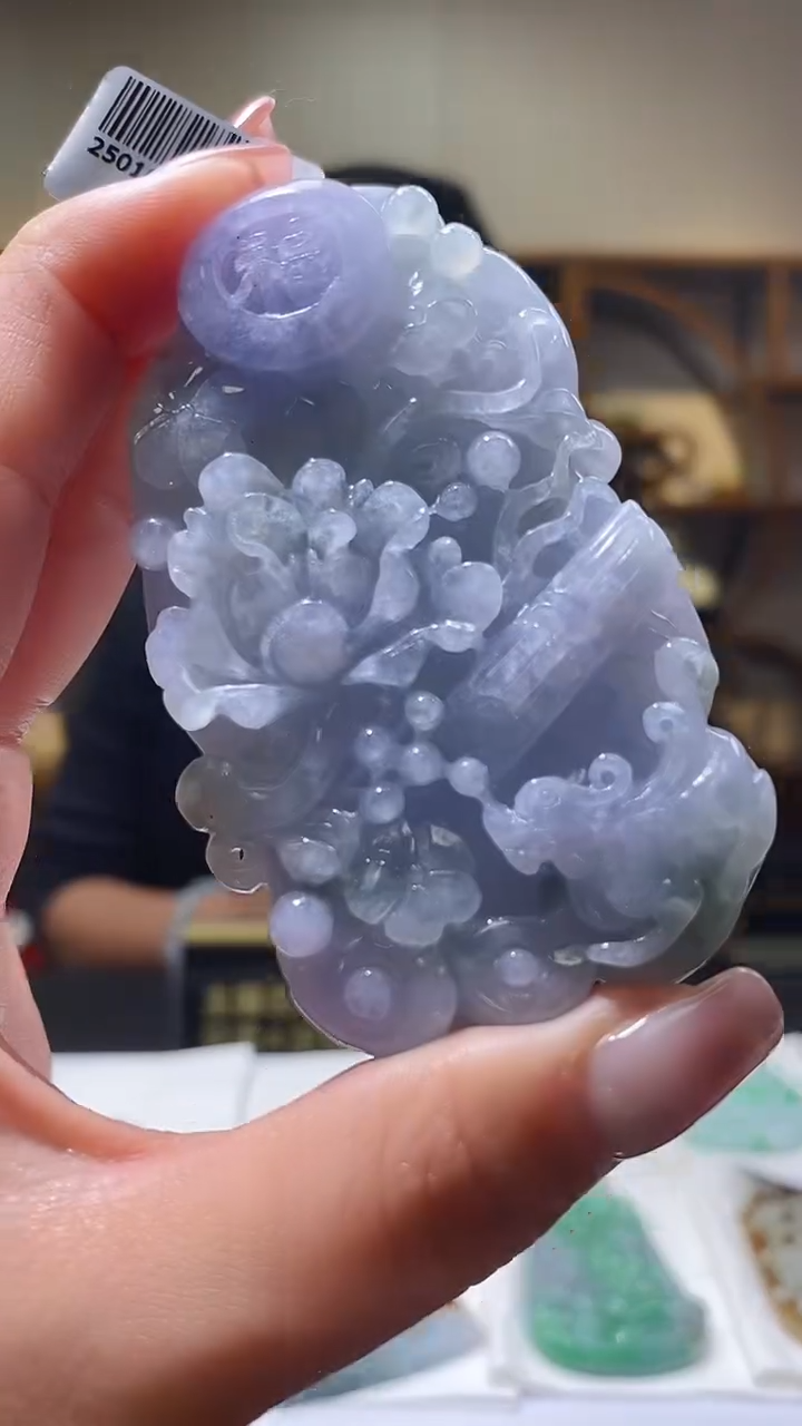 【闪购商品】定制翡翠未镶嵌36/0212/W/花