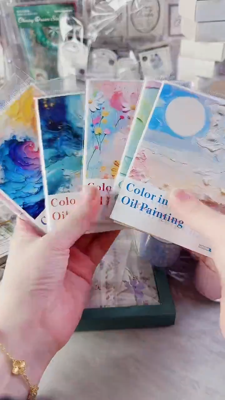 油画里的色彩背景贴纸