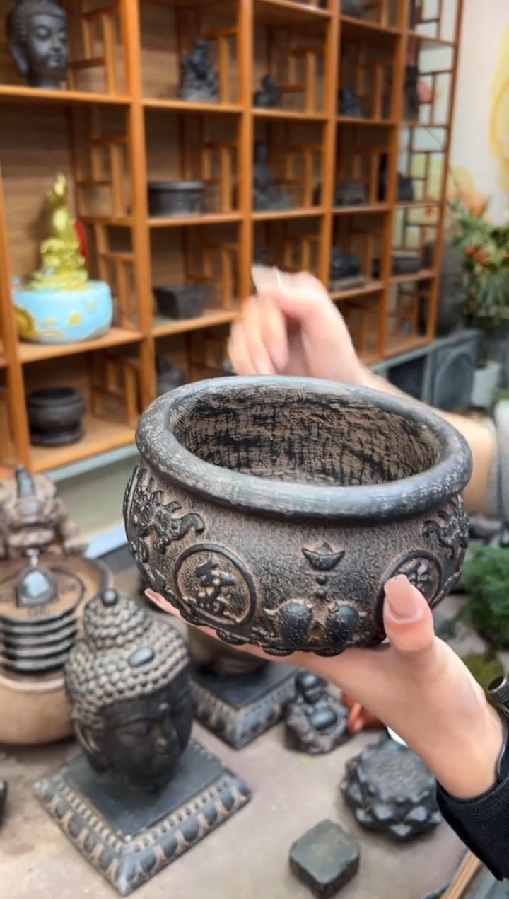 陶土【火山泥】聚宝盆