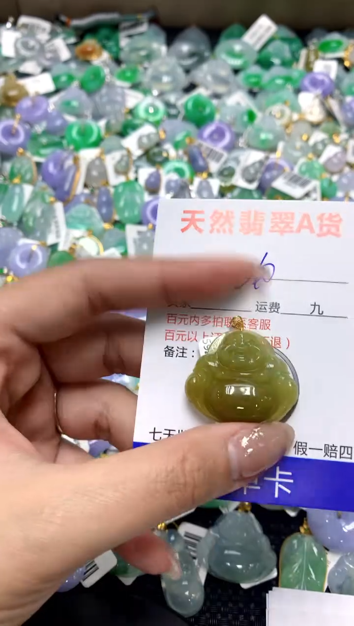 【闪购商品】翡翠颈饰18K金镶嵌1111111111111111