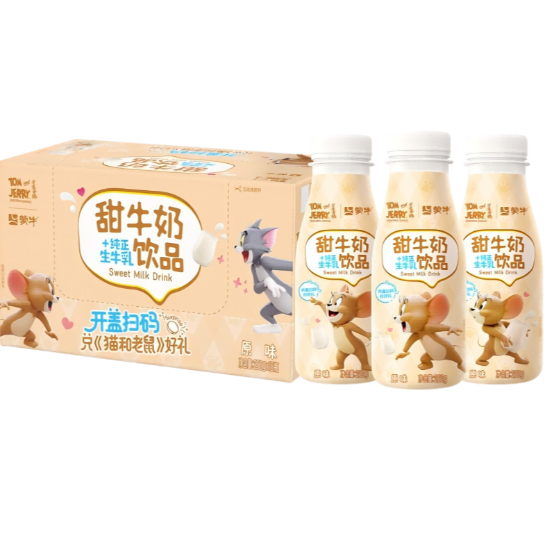 【猫和老鼠联名定制装】蒙牛甜牛奶6月原味PET瓶250g×15瓶