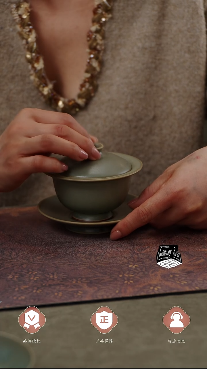 【闪购商品】杯柴烧三才元宝盖碗........