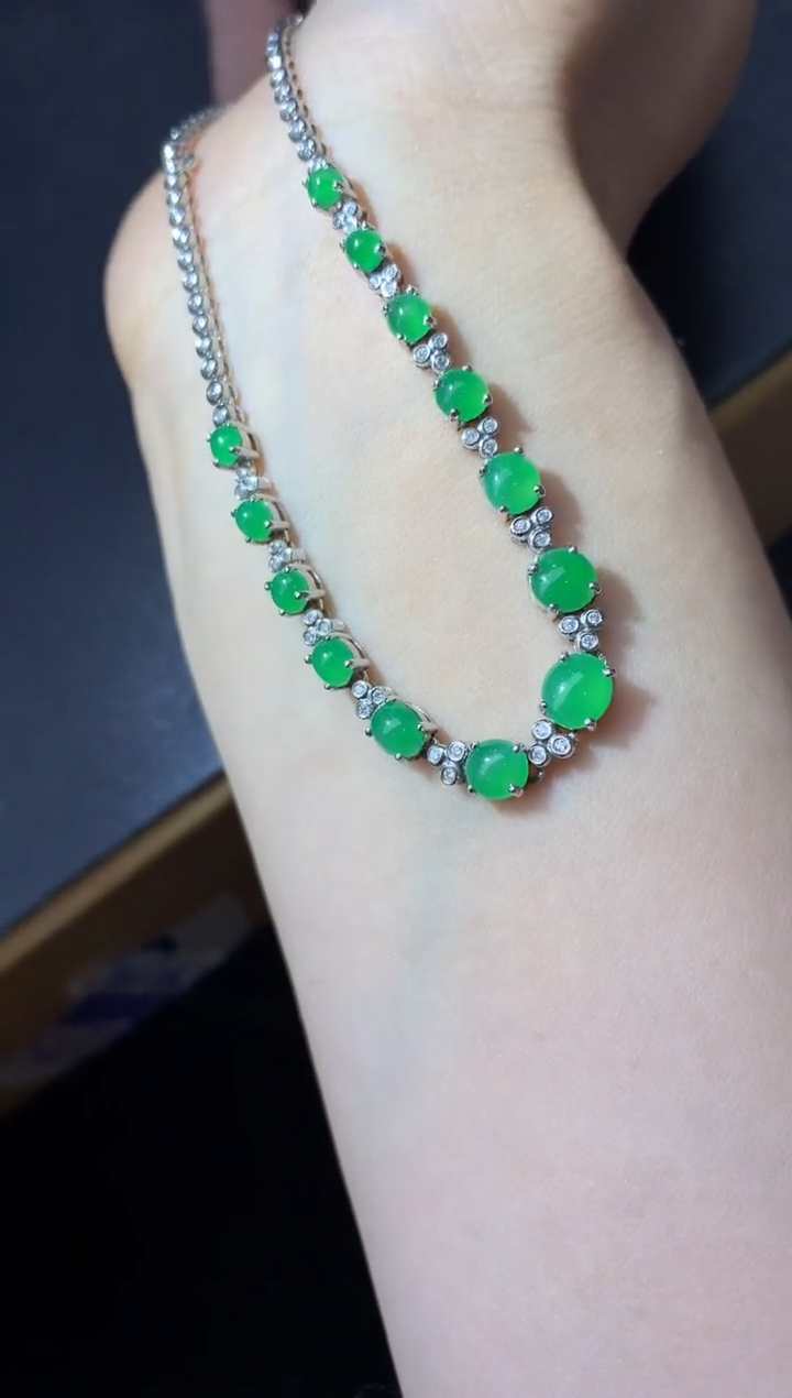 【闪购商品】翡翠颈饰18K金镶嵌476-中国好珍宝