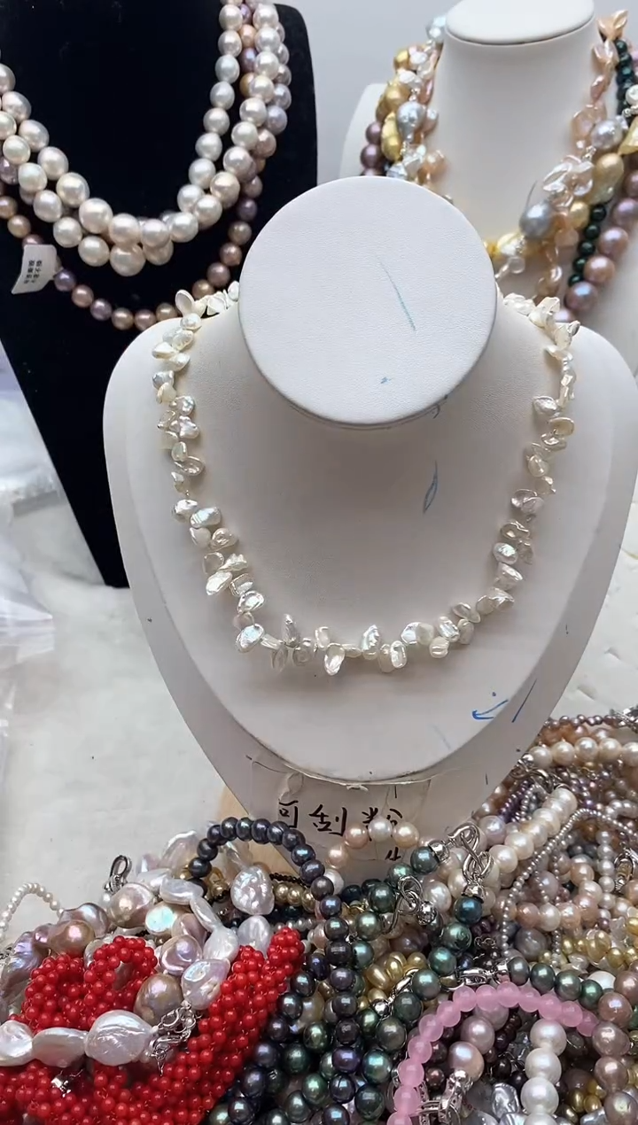 【闪购商品】淡水珍珠颈饰钛钢143