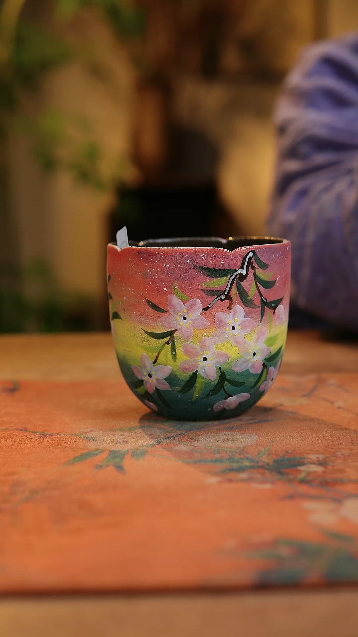 【闪购商品】瓷片1979景德镇手工手绘釉下彩高温瓷