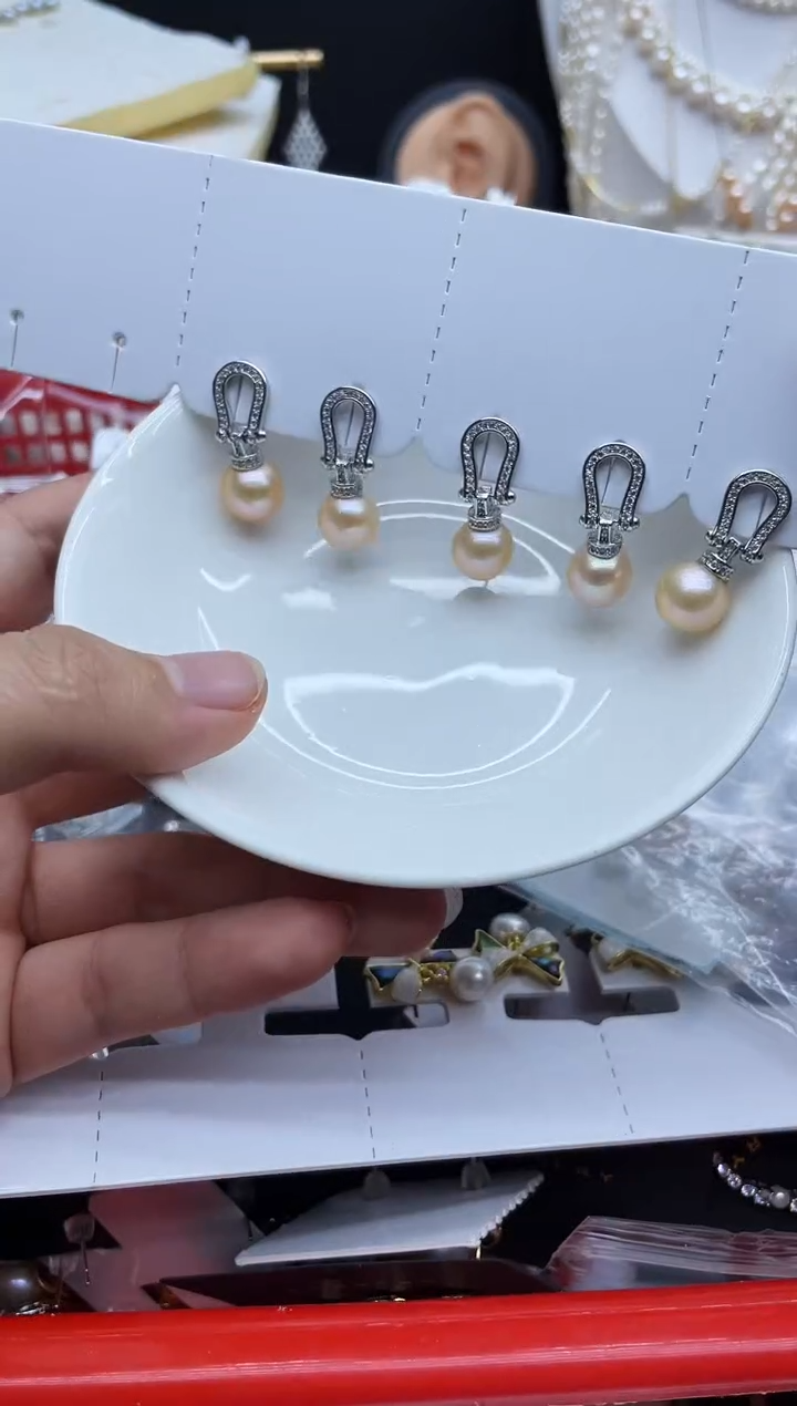 未镶嵌耳饰淡水珍珠耳环多样性发其一