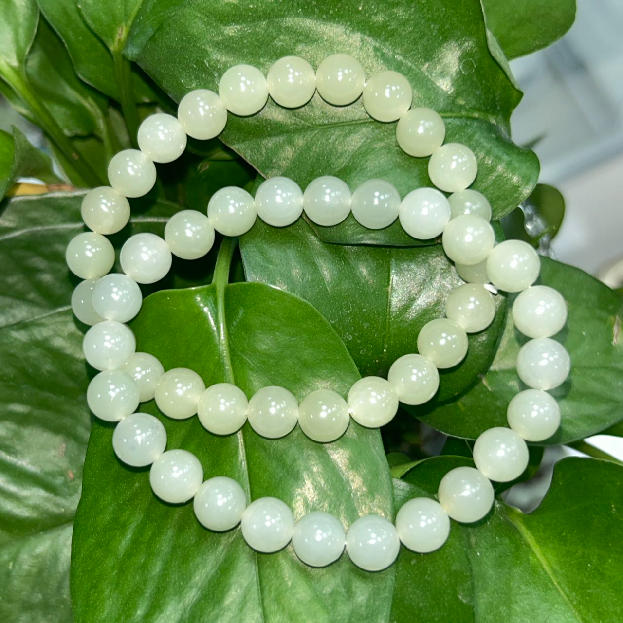 手链 晴水手串约8mm时尚百搭精美圆珠女款素圈