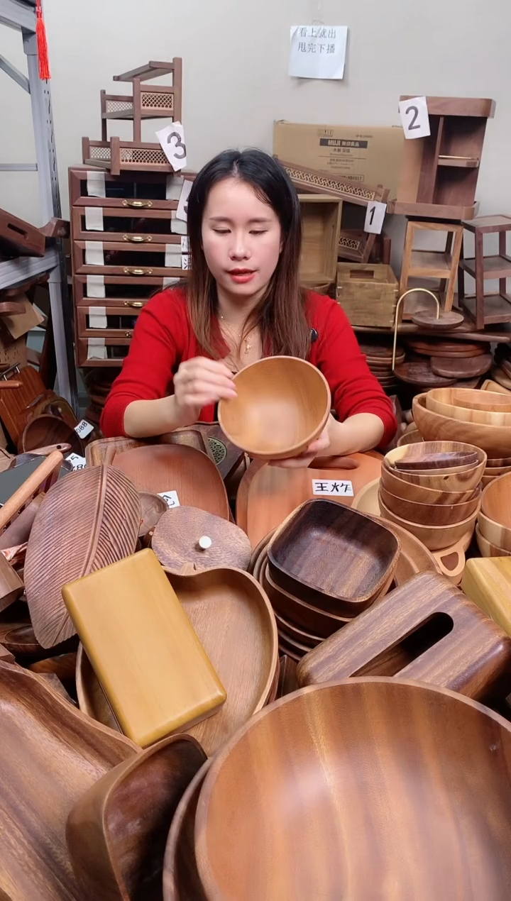 木 南美胡桃木碗16*7cm   A