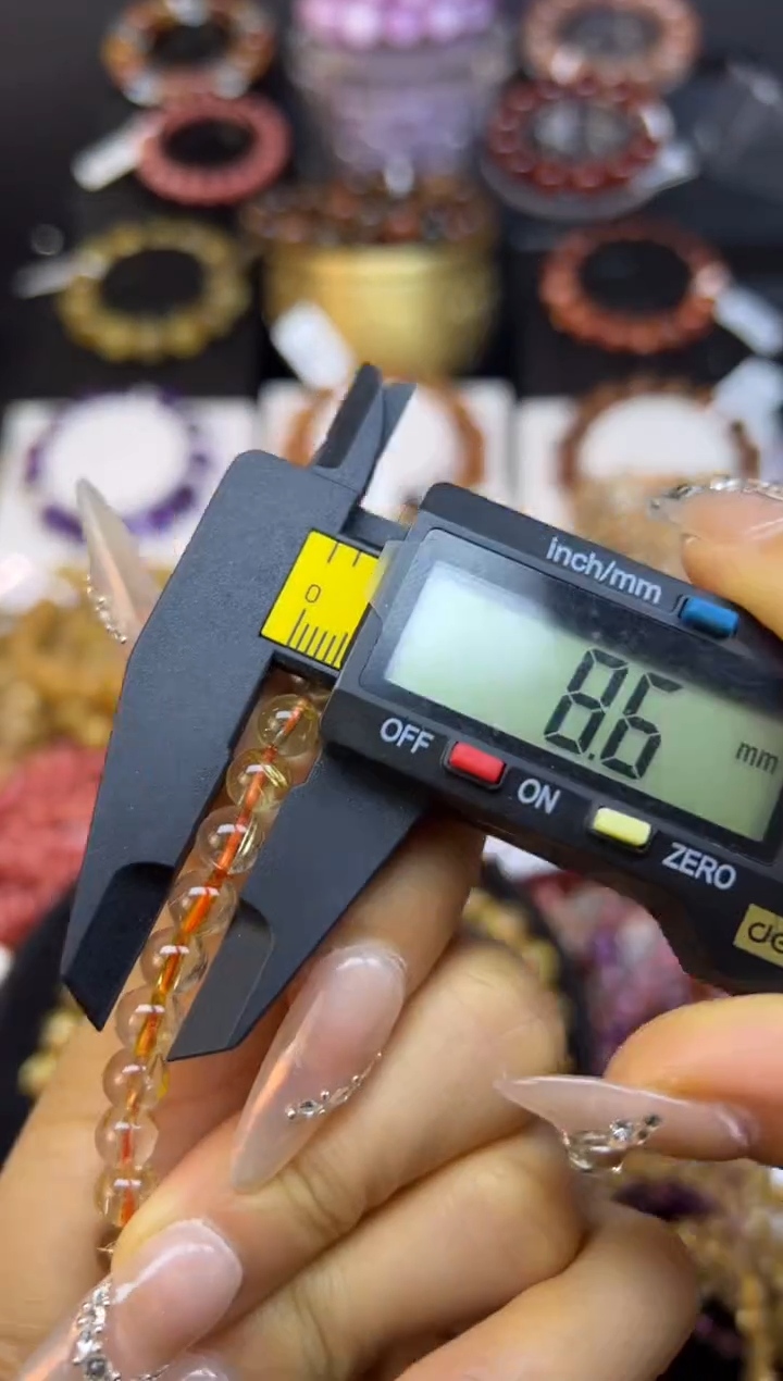 未镶嵌手串水晶金发晶6.6mm