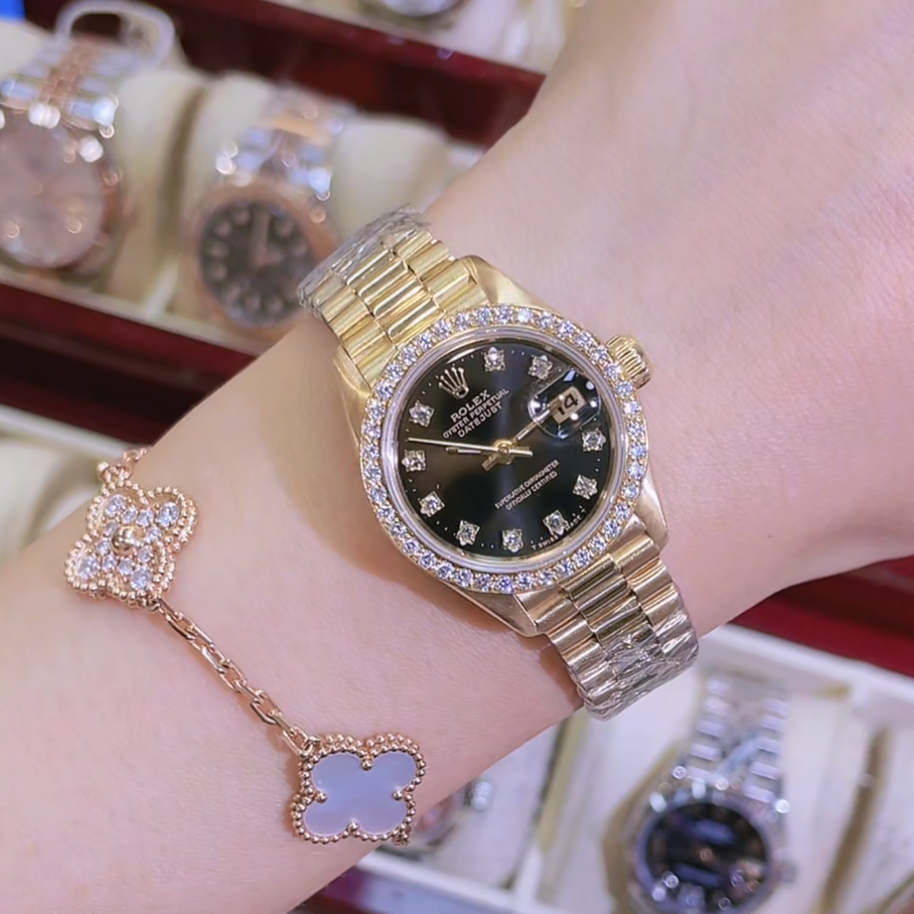 99新 Rolex/劳力士 小橘/69138/26mm/机械腕表/原钻/时尚单表