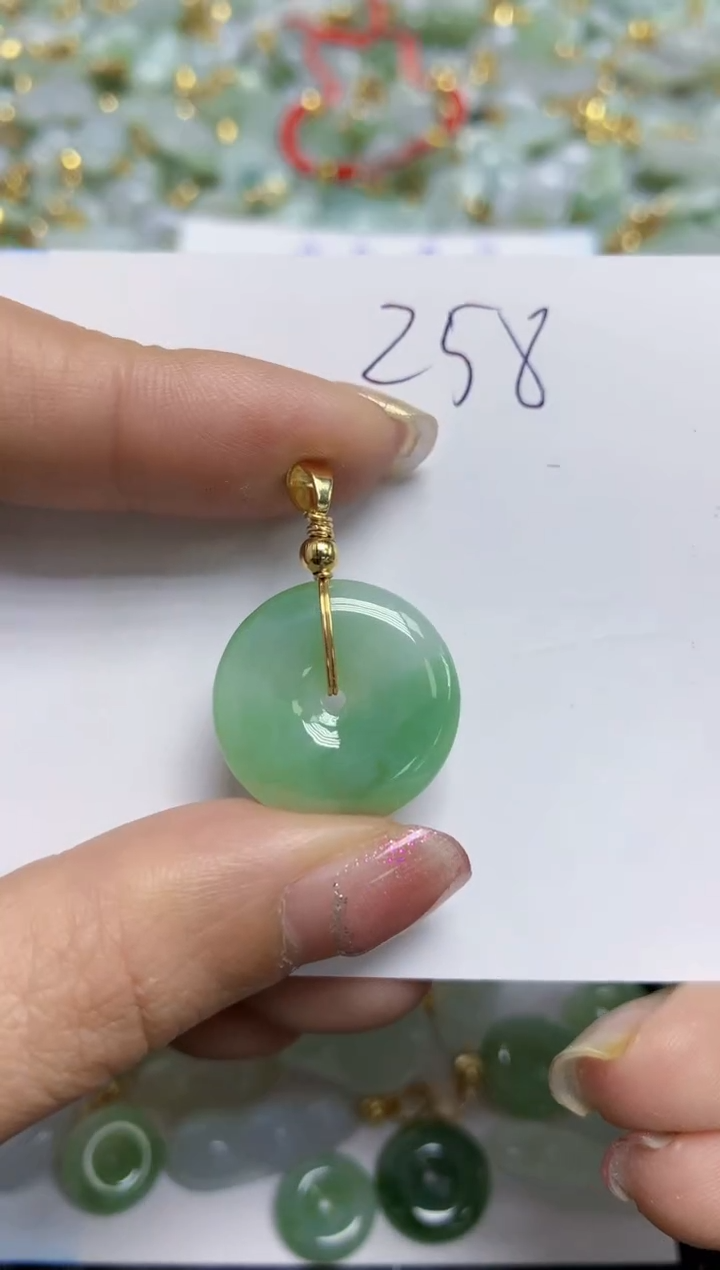 【闪购商品】翡翠颈饰合金天然A货翡翠