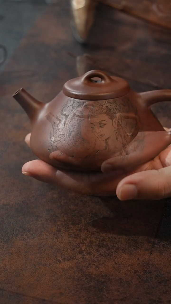 【闪购商品】紫泥茶壶子冶石瓢