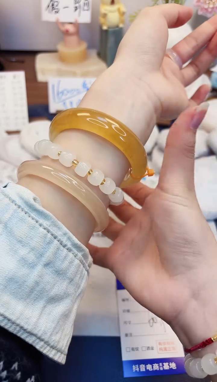 【闪购商品】石英质玉手镯未镶嵌442-财气镯-圈口60