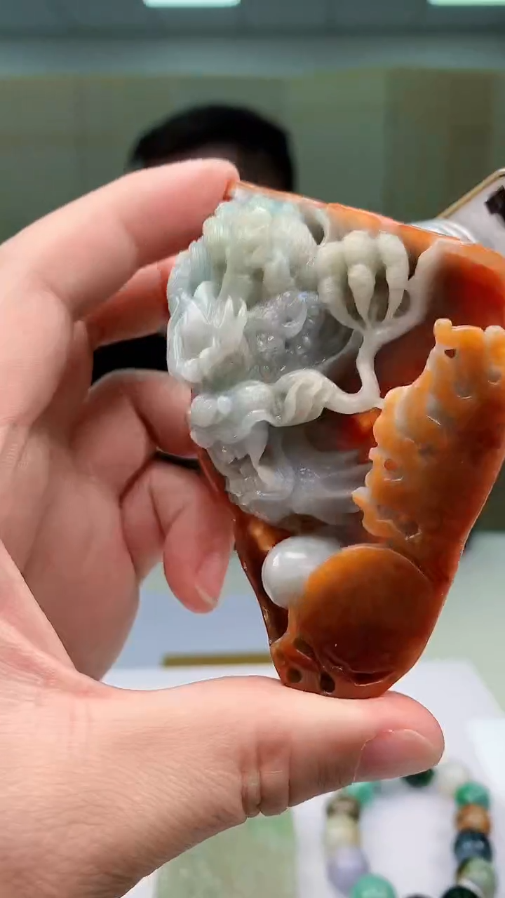 【闪购商品】定制翡翠未镶嵌5152ty-毛货挂件