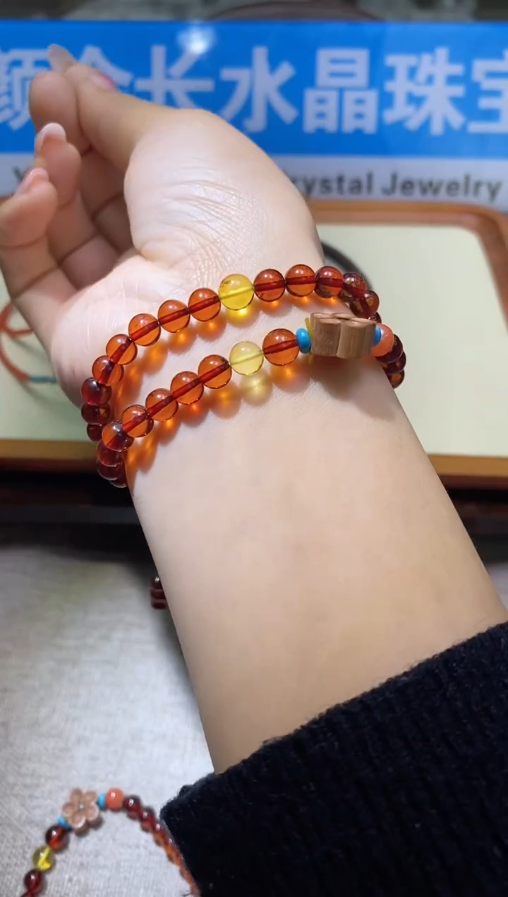 【闪购商品】琥珀手链未镶嵌多样性发一件242