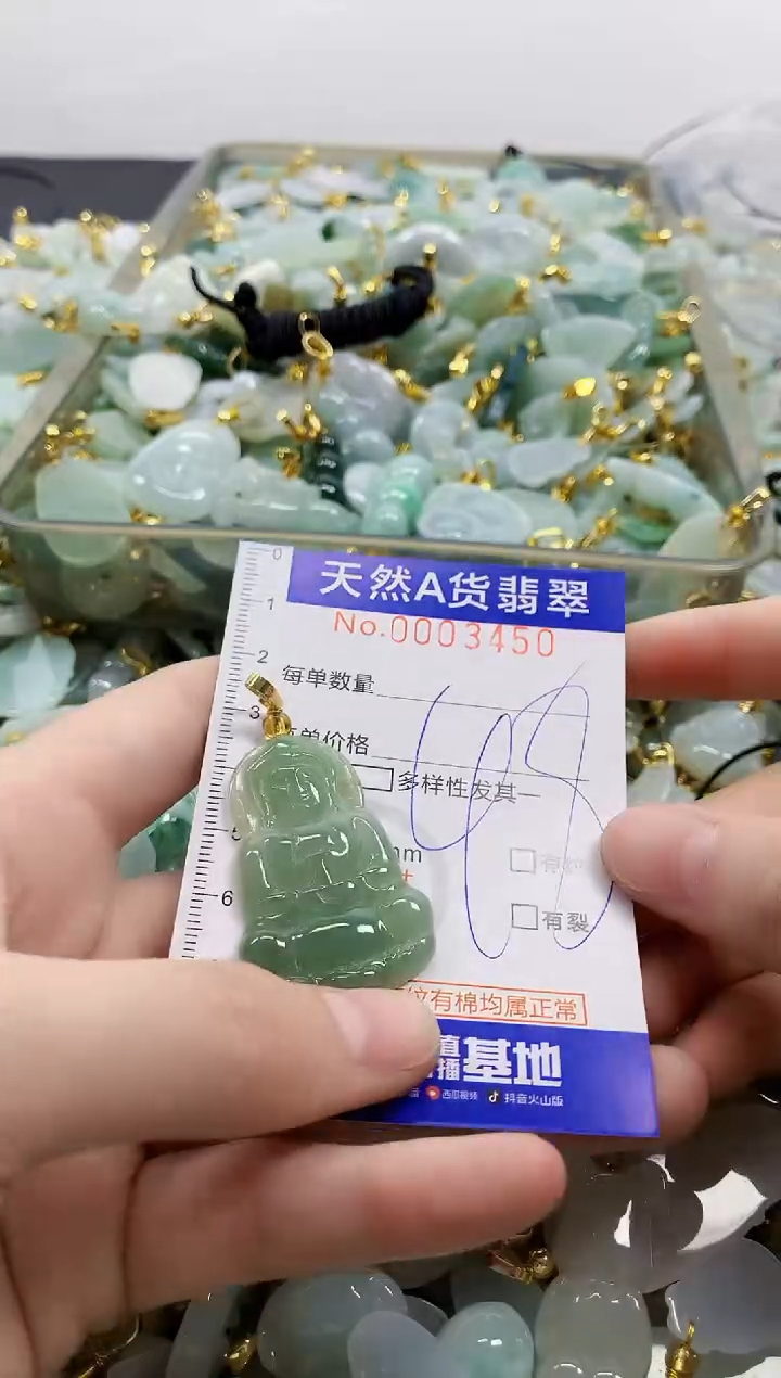 颈饰未镶嵌翡翠天然A货翡翠