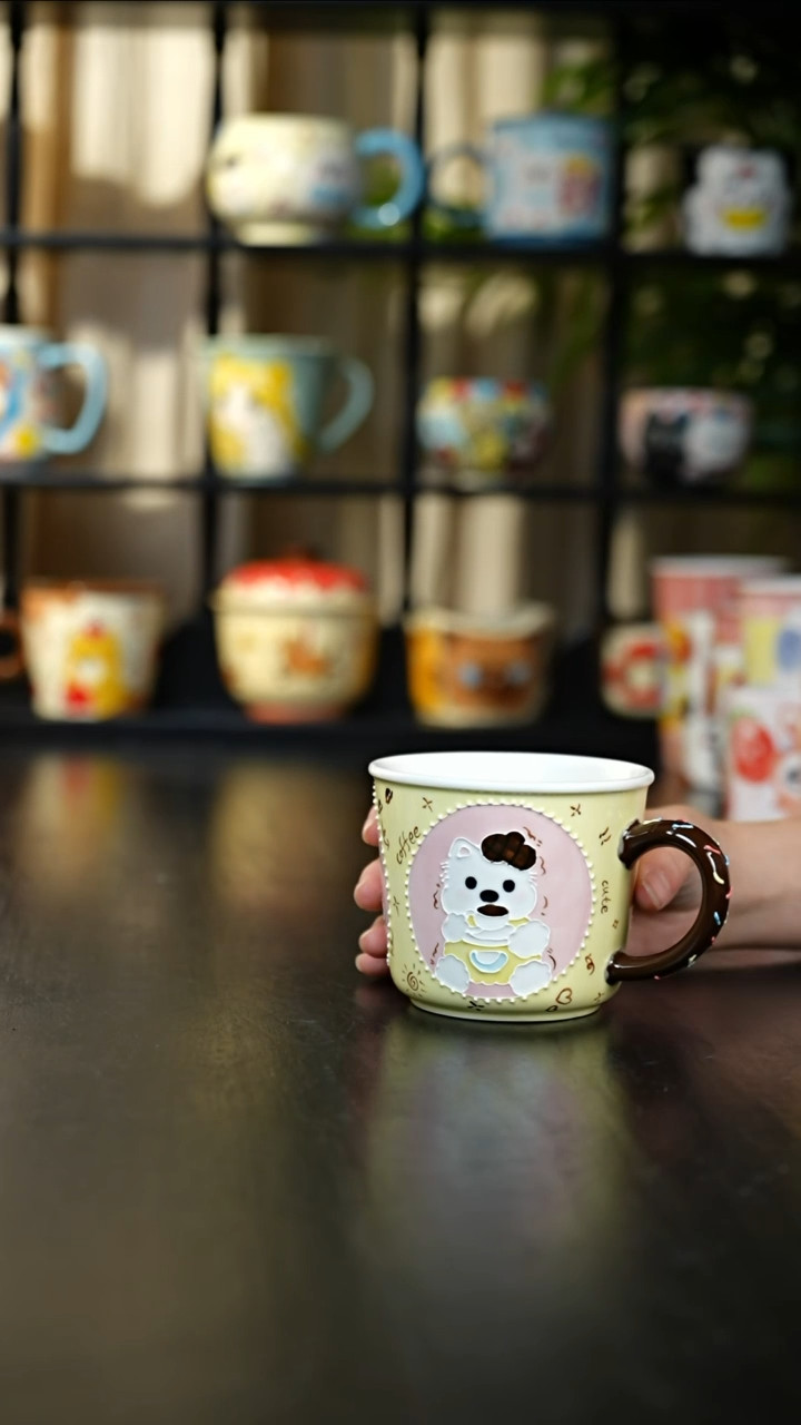 杯子地高低小狗马克杯