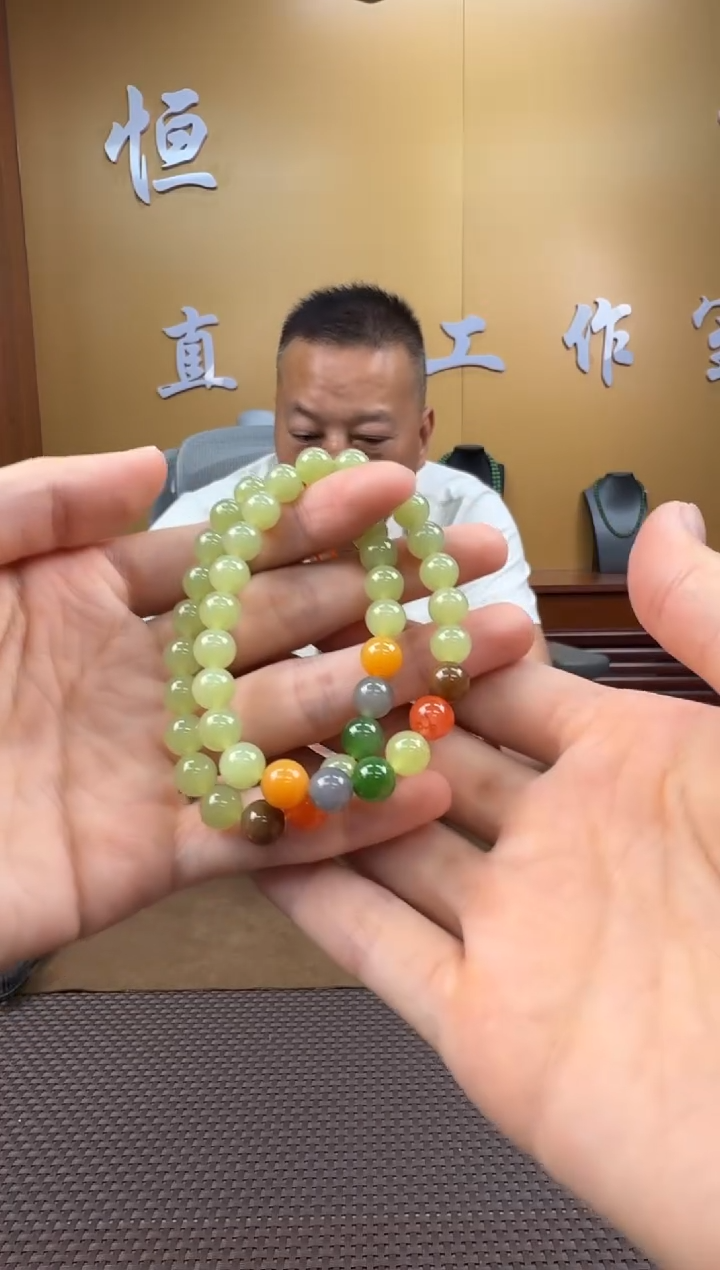 和田玉未镶嵌颈饰手串7-8（多样性，发一­）