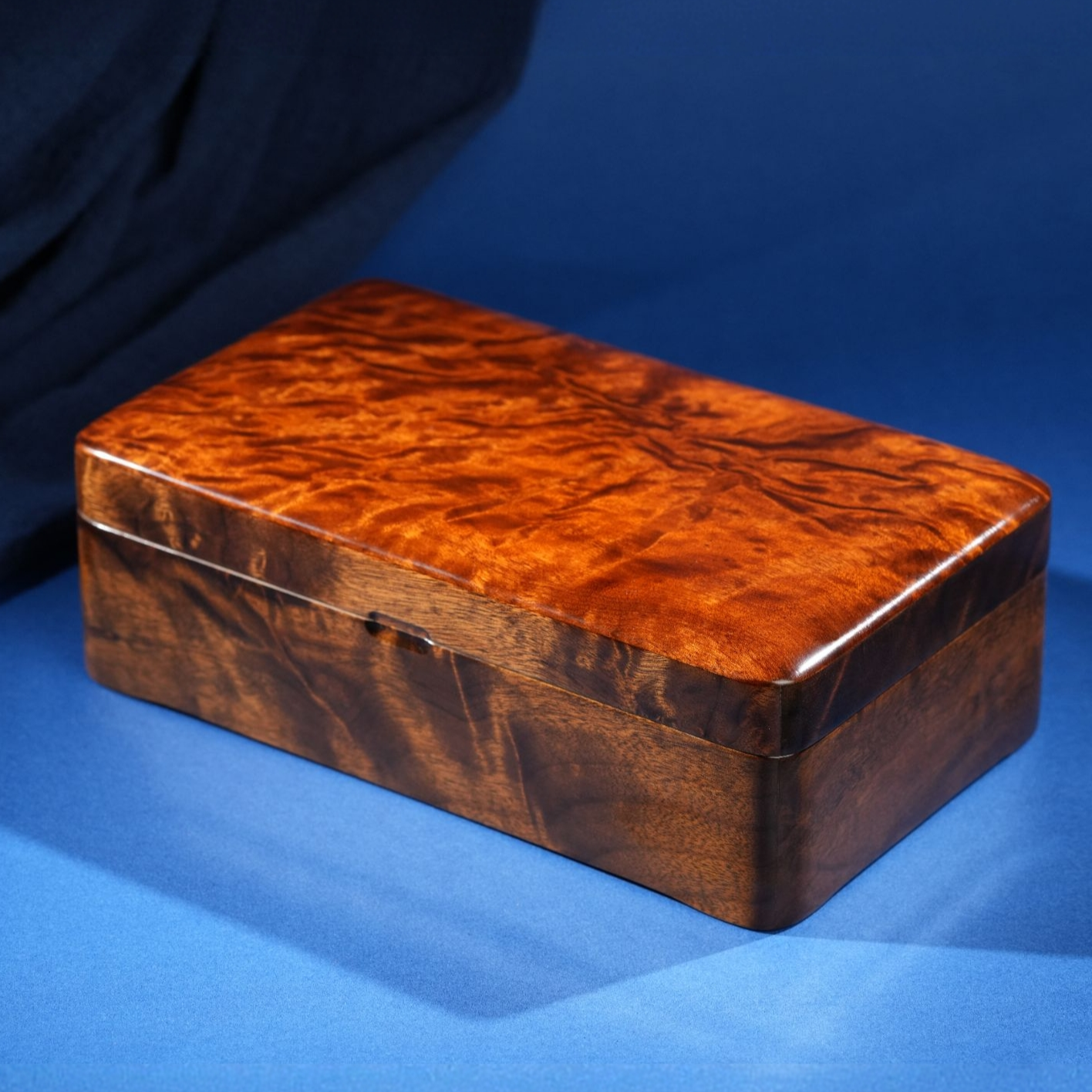 一木一器满花金丝楠木单层多功能轻奢首饰收纳盒千年枯木料