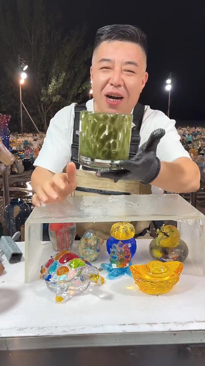 琉璃手工艺品外贸尾货花瓶102