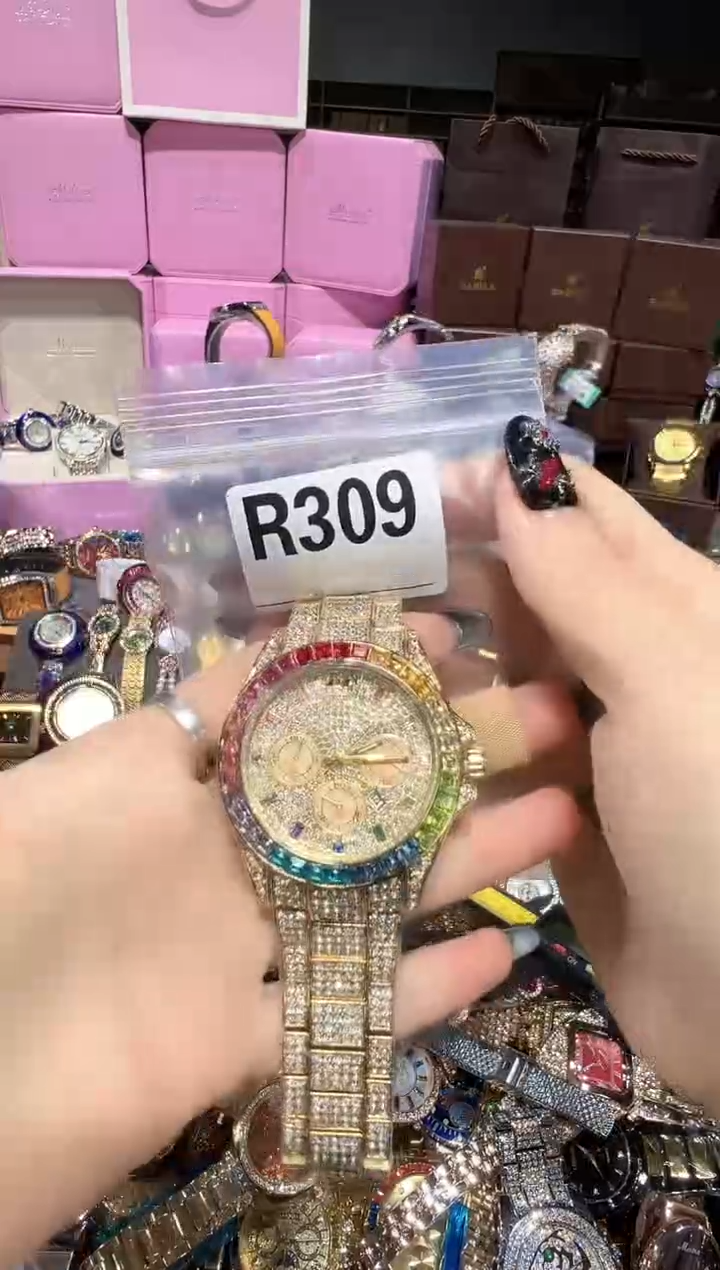 石英机芯不锈钢不锈钢直播定闪专用