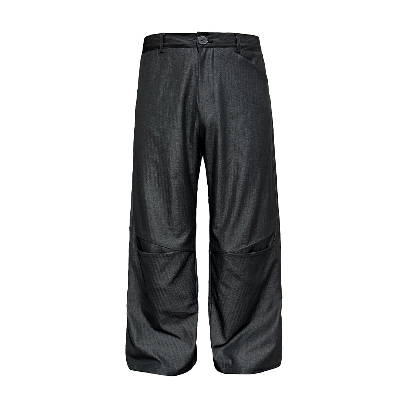 JCAESAR棱锥条纹西裤