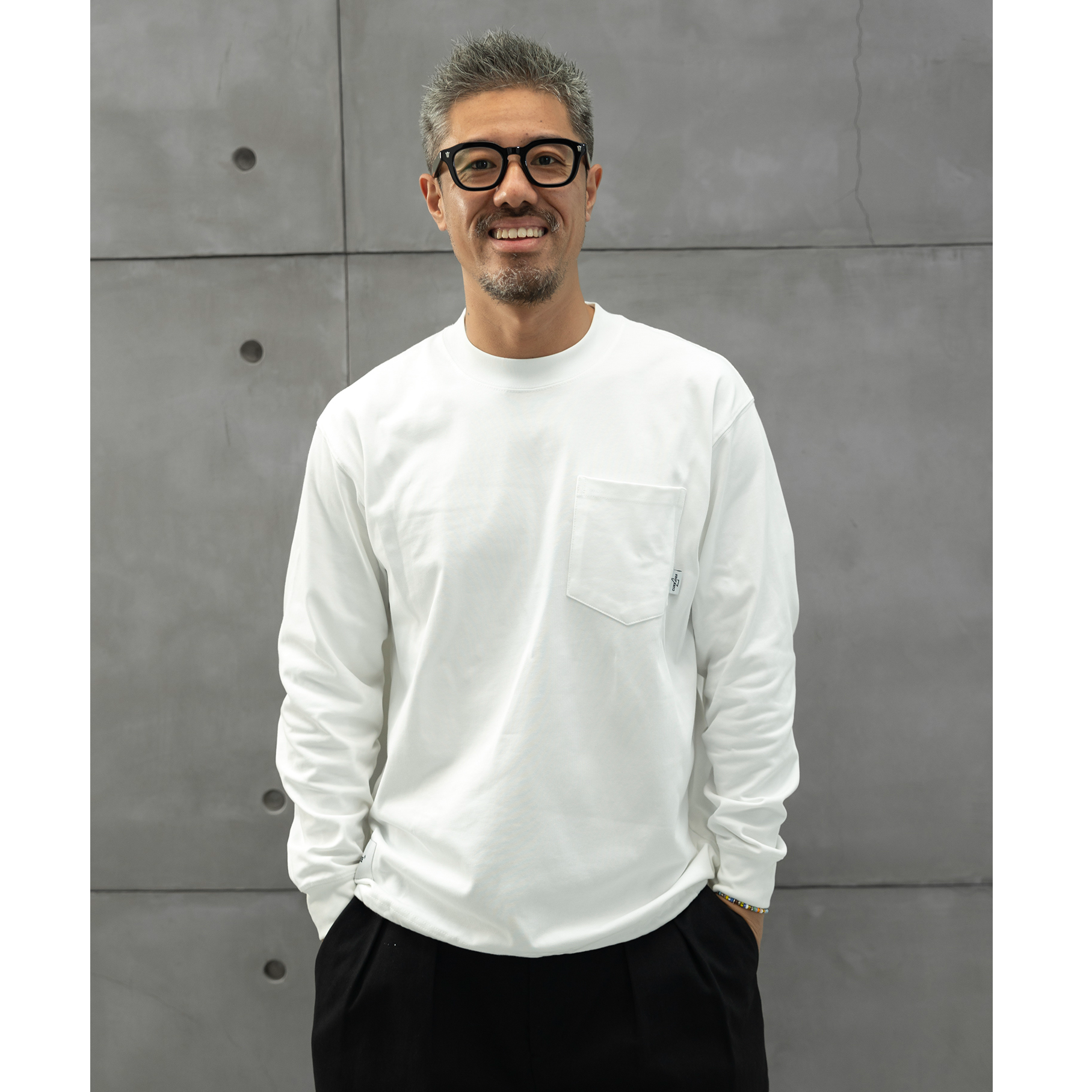 CURRAHEE男士时尚休闲重磅小领口纯棉长袖T恤底部抽绳可调节