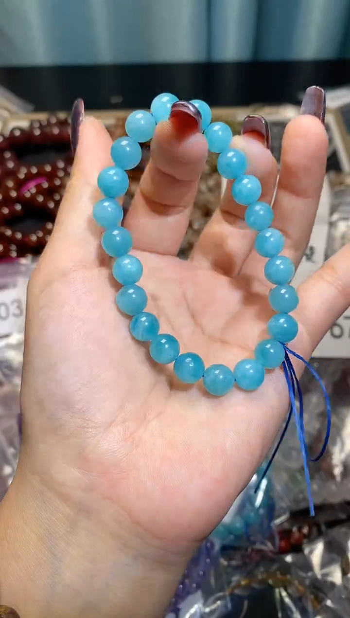 【闪购商品】水晶手串未镶嵌天河石编码332