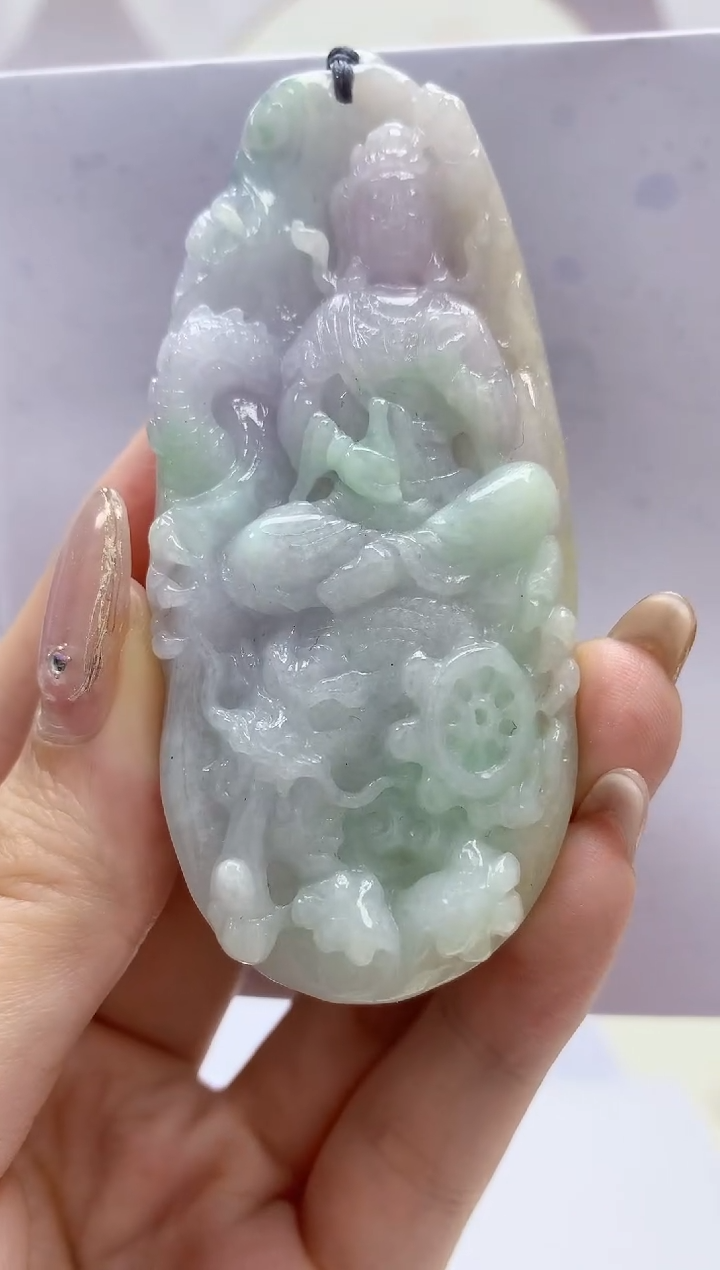 【闪购商品】定制翡翠未镶嵌4925jw-毛货挂件61