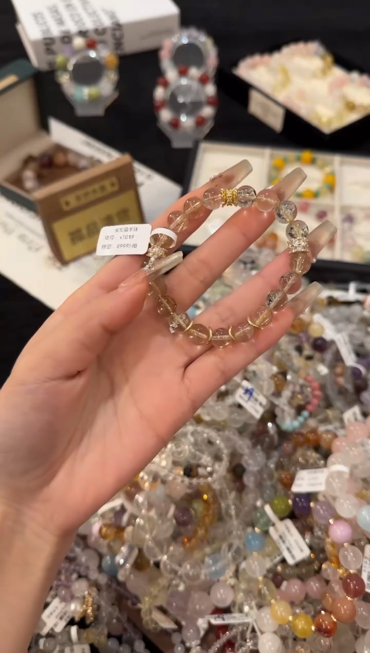 合金手链水晶金发晶x1019