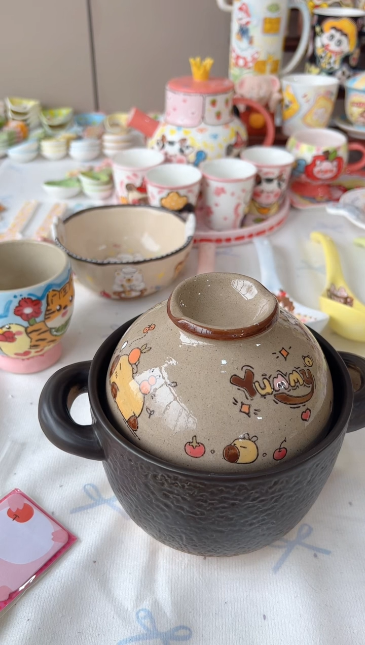 摆件陶景德镇陶瓷手绘微瑕