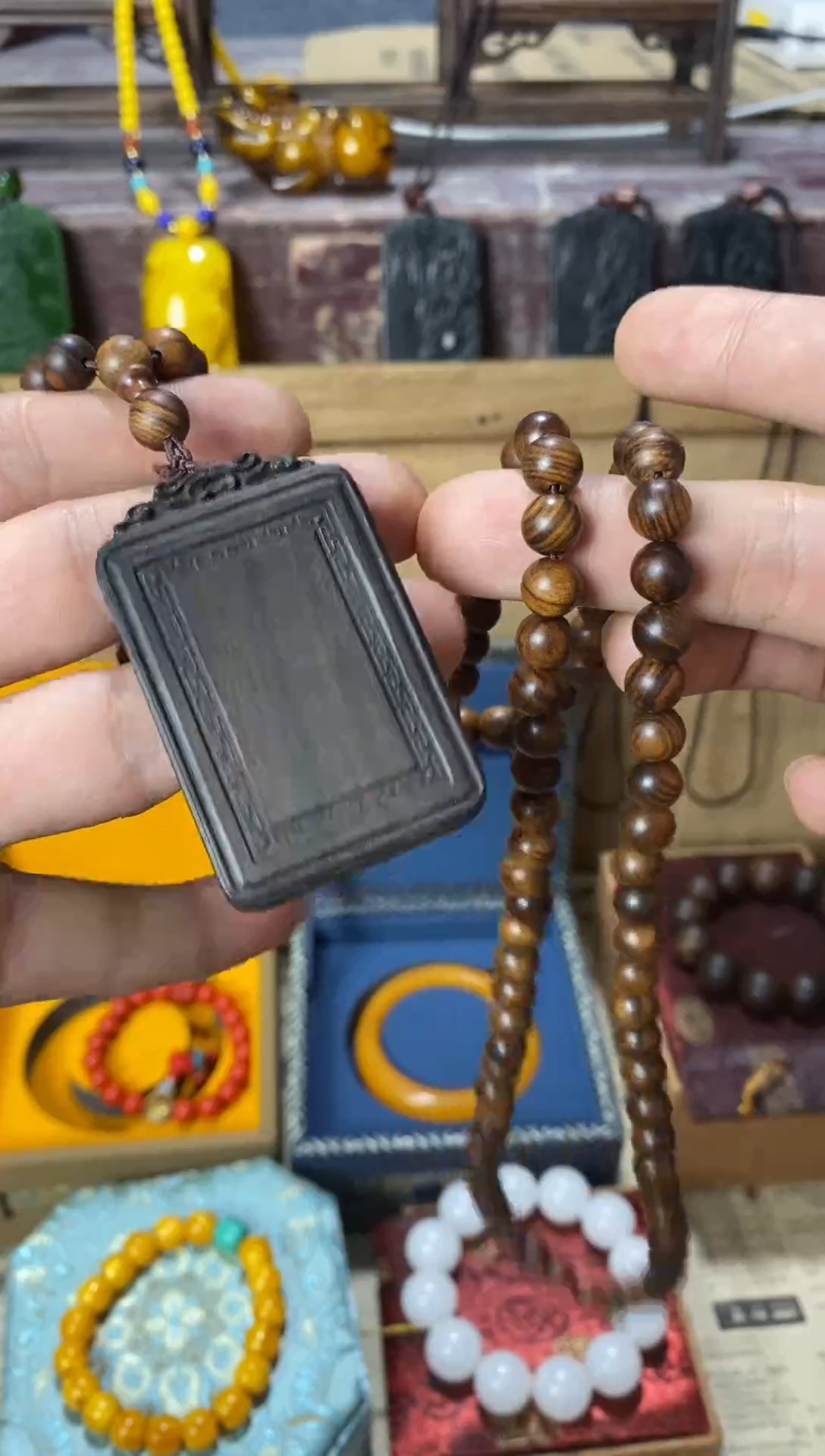 未镶嵌蜜蜡手链猪妹专属精品链接