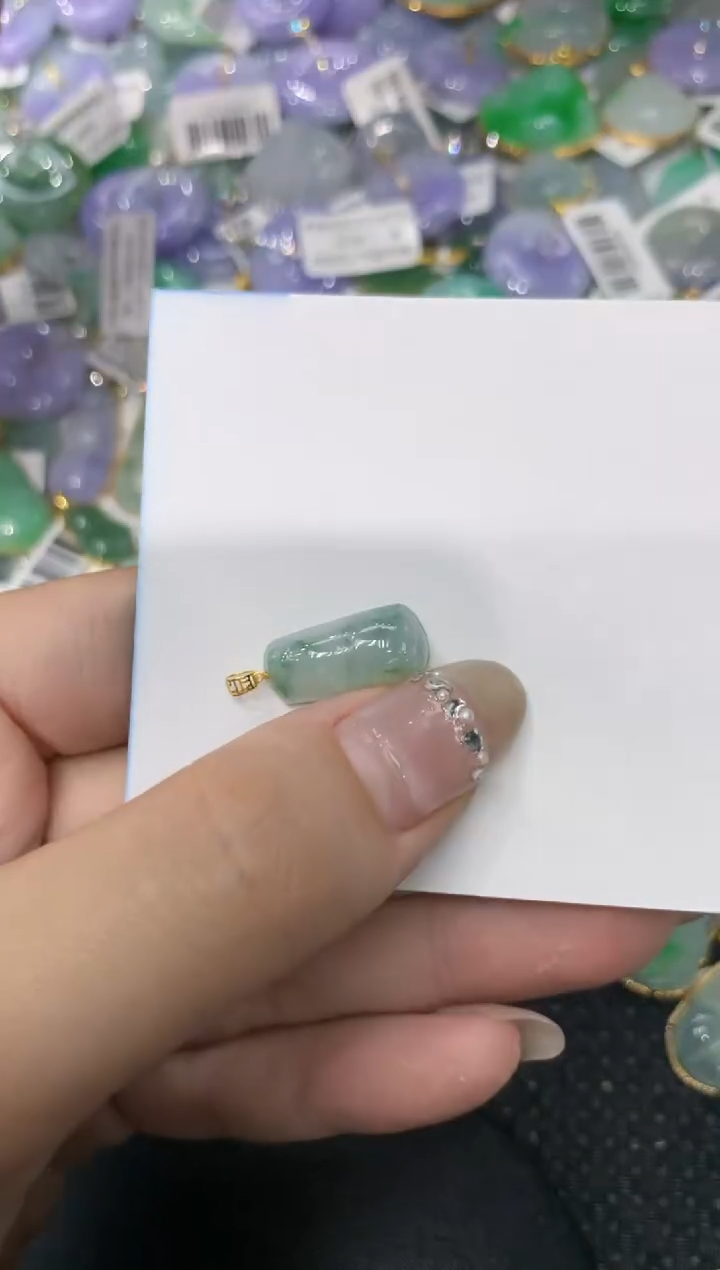 【闪购商品】翡翠颈饰18K金镶嵌2222222222