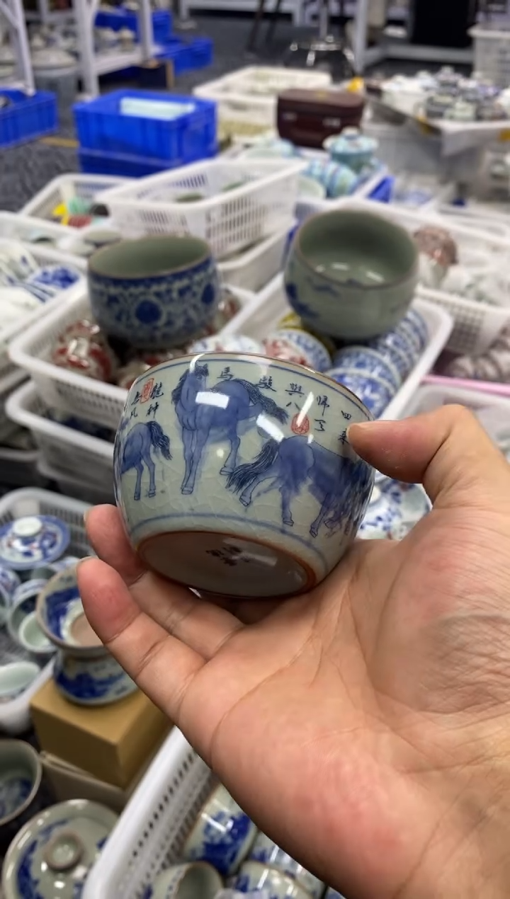 摆件陶景德陶瓷茶具容量约110