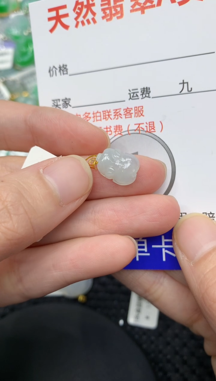 【闪购商品】翡翠颈饰18K金镶嵌1111111111