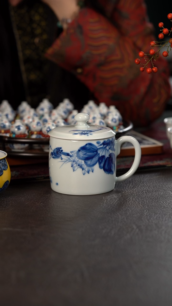 厚力煊墨荷老板杯 随机