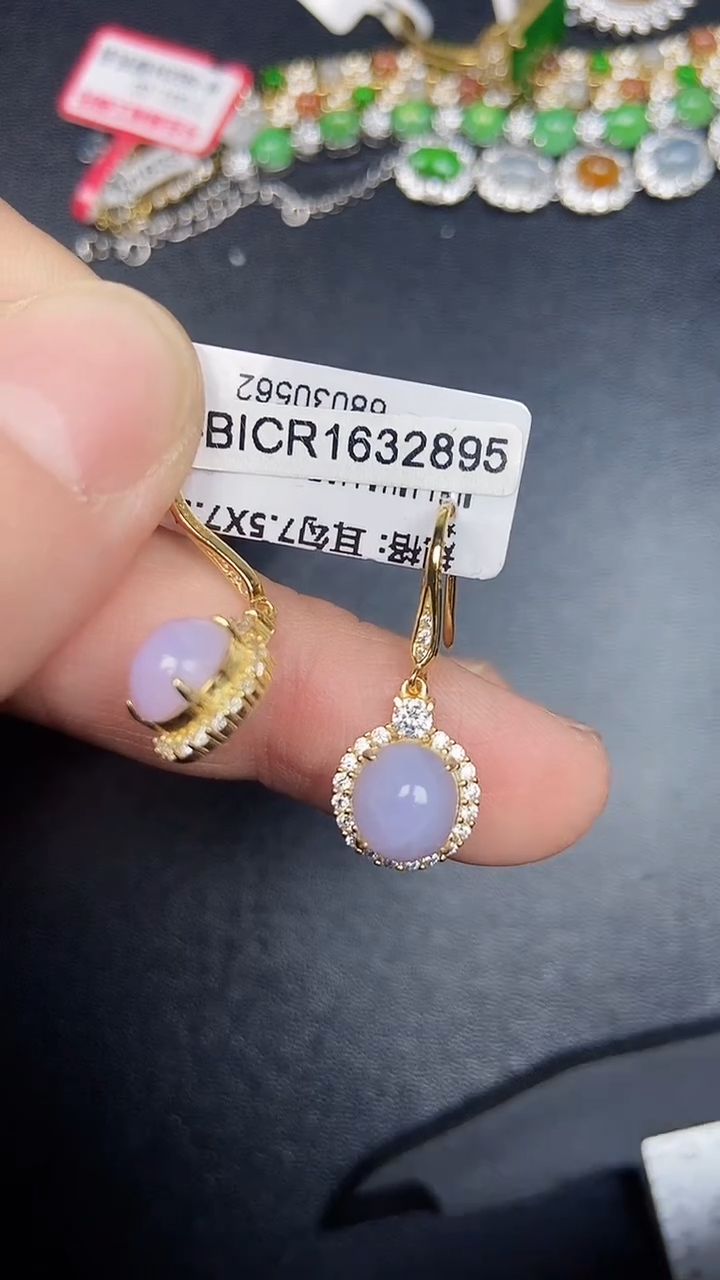 银S925镶嵌戒指翡翠1110