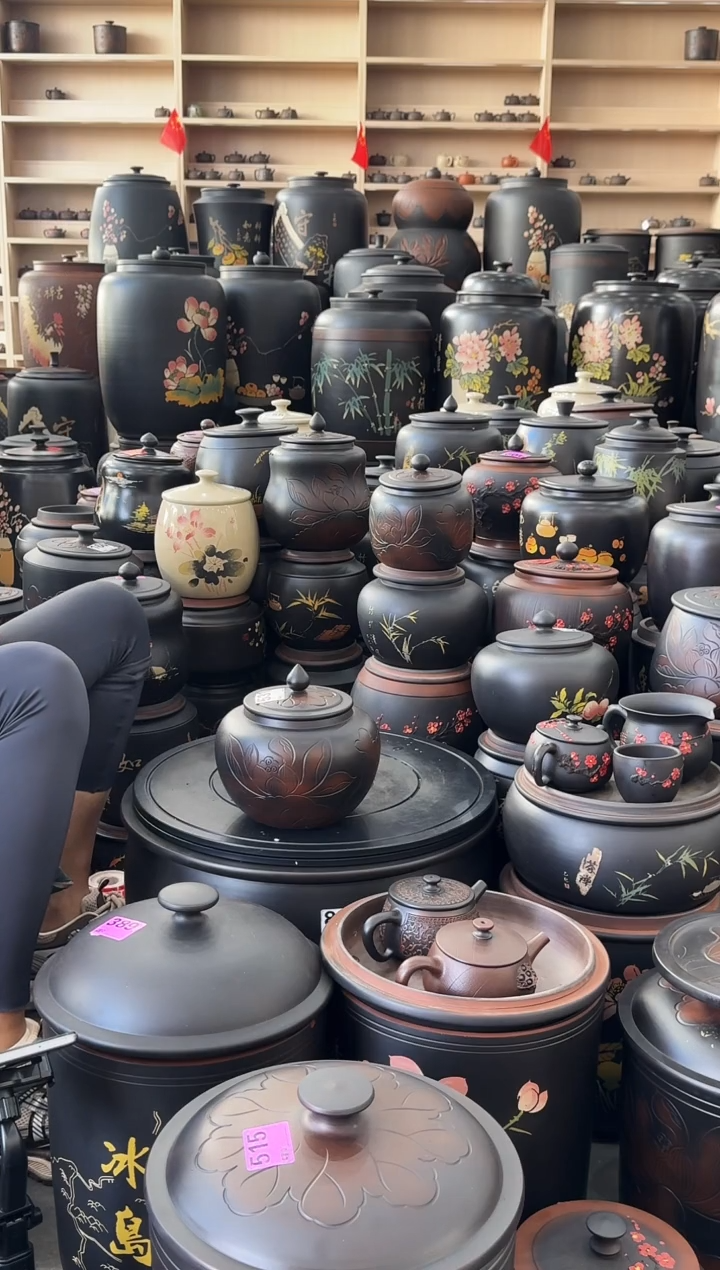 罐瑕疵茶叶罐   531  小苹果荷花