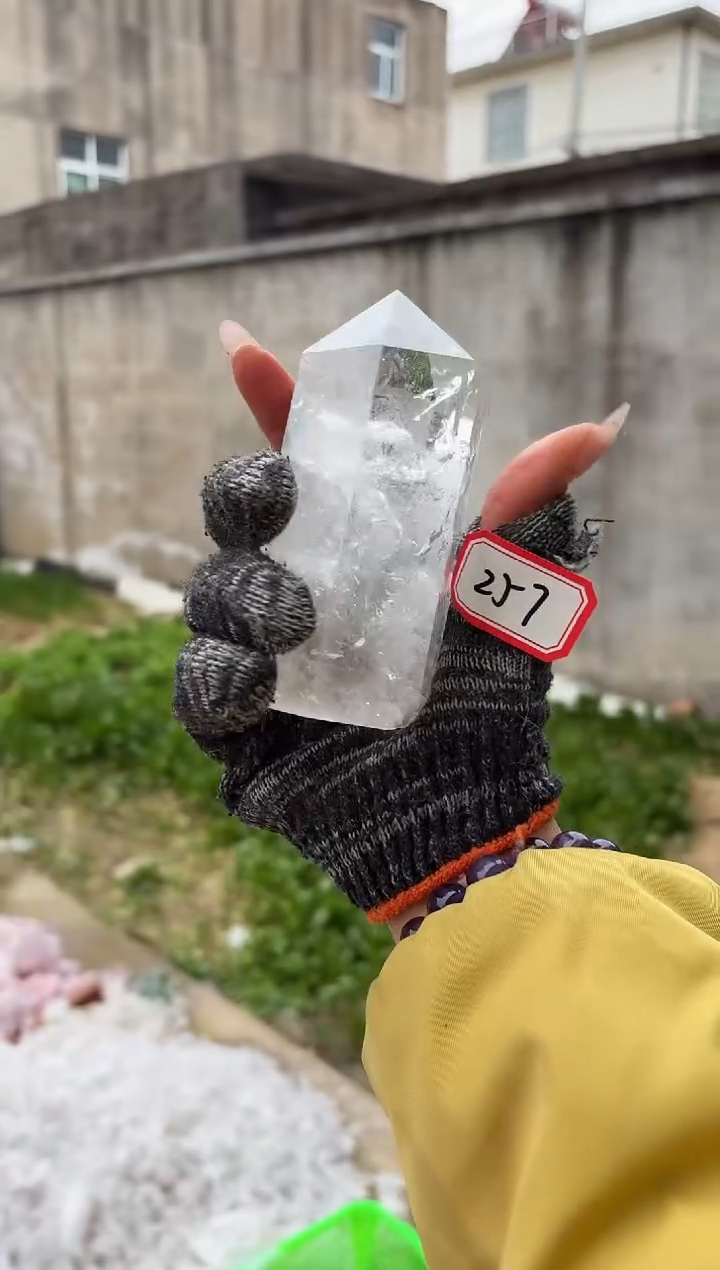【闪购商品】摆件未镶嵌水晶白水晶柱子 257