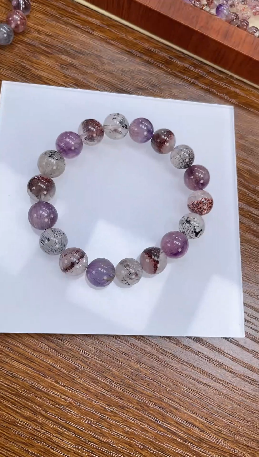 【闪购商品】水晶手链未镶嵌天然超七10mm多样性发一